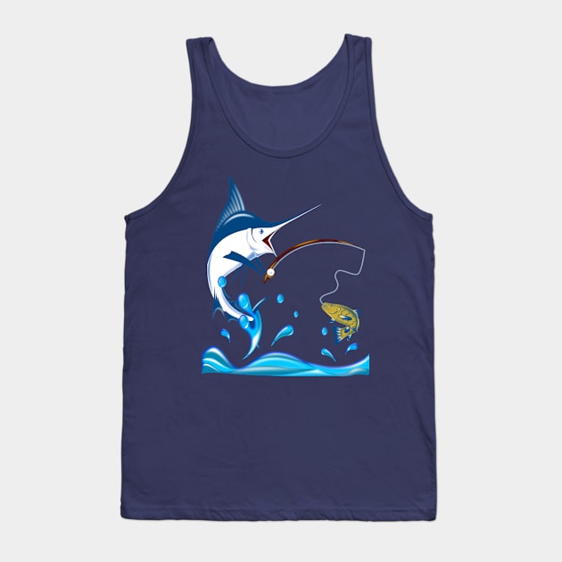 MARLIN FISHING TRIP Tank Top by Dot68Dreamz